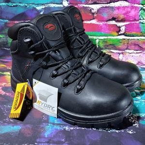 Avenger Mens 6-Inch Soft Toe Eh Waterproof Work Boots Black - A7623 Size 8.5 W